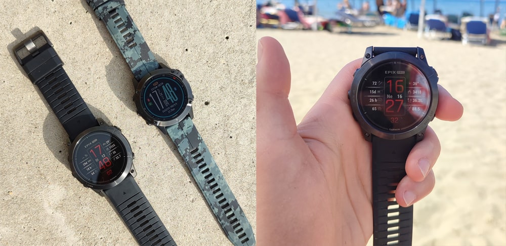 Model Fenix6 (vpravo) a Epix Pro (vlevo)